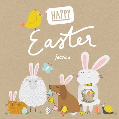 Funimals Happy Easter Bunny Ears Card