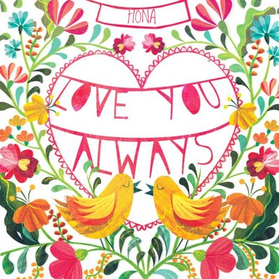 Caravan Love You Always Personalised Card