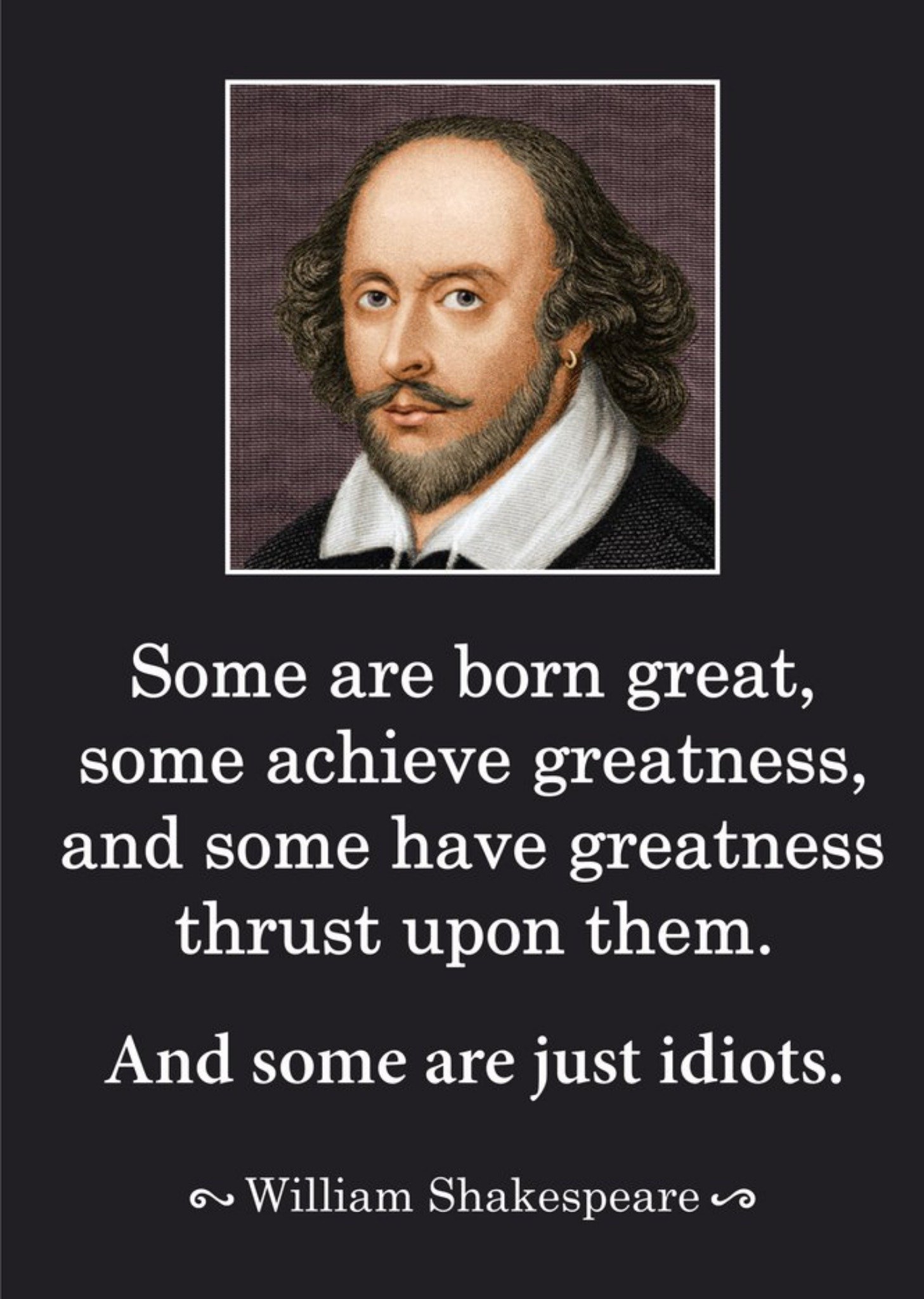 Moonpig Funny William Shakespeare Quote Birthday Card