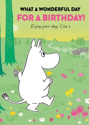 Moomin Wonderful Day For A Birthday Card