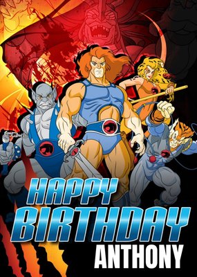 Thundercats Characters Birthday Card