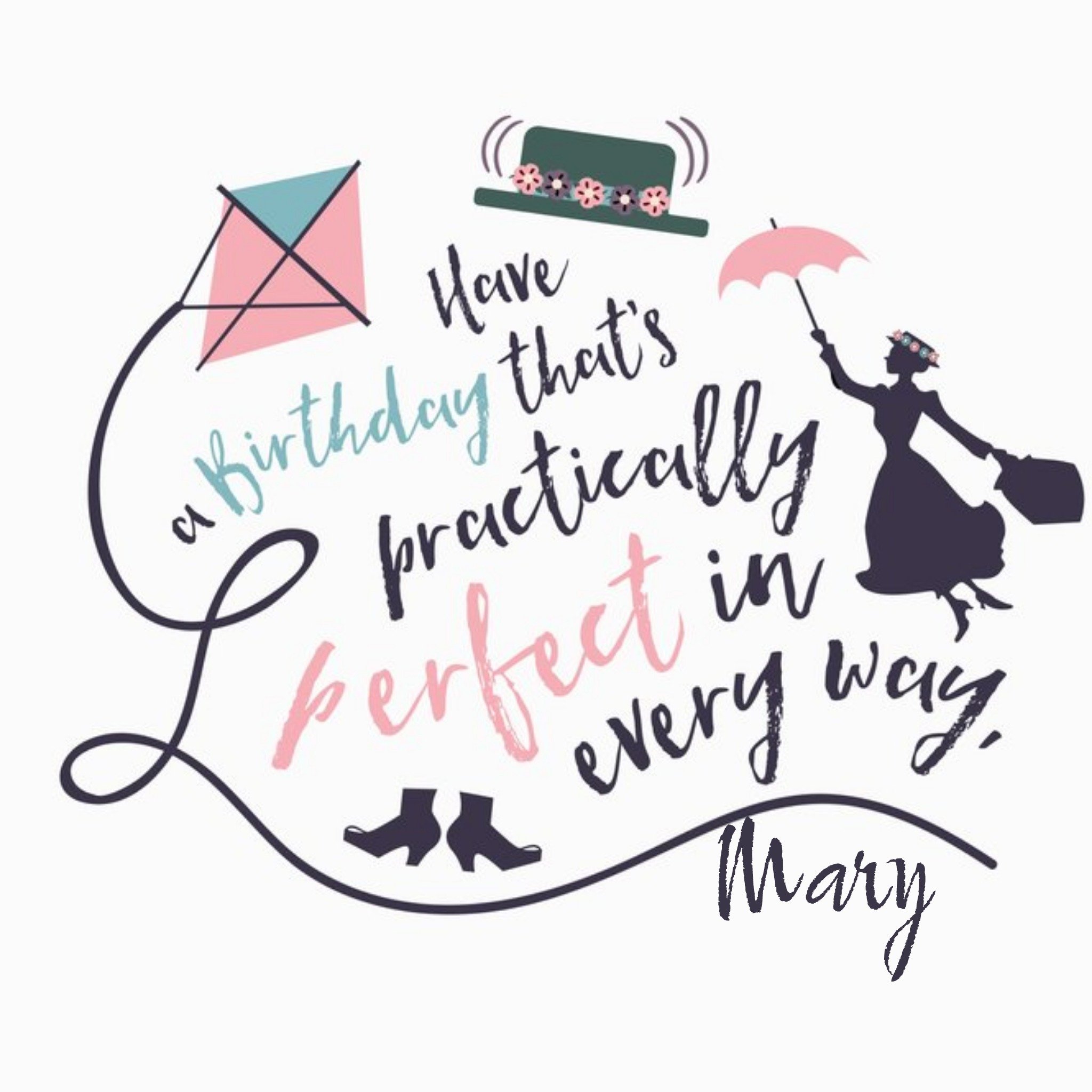 Other Mary Poppins Perfect Birthday Card