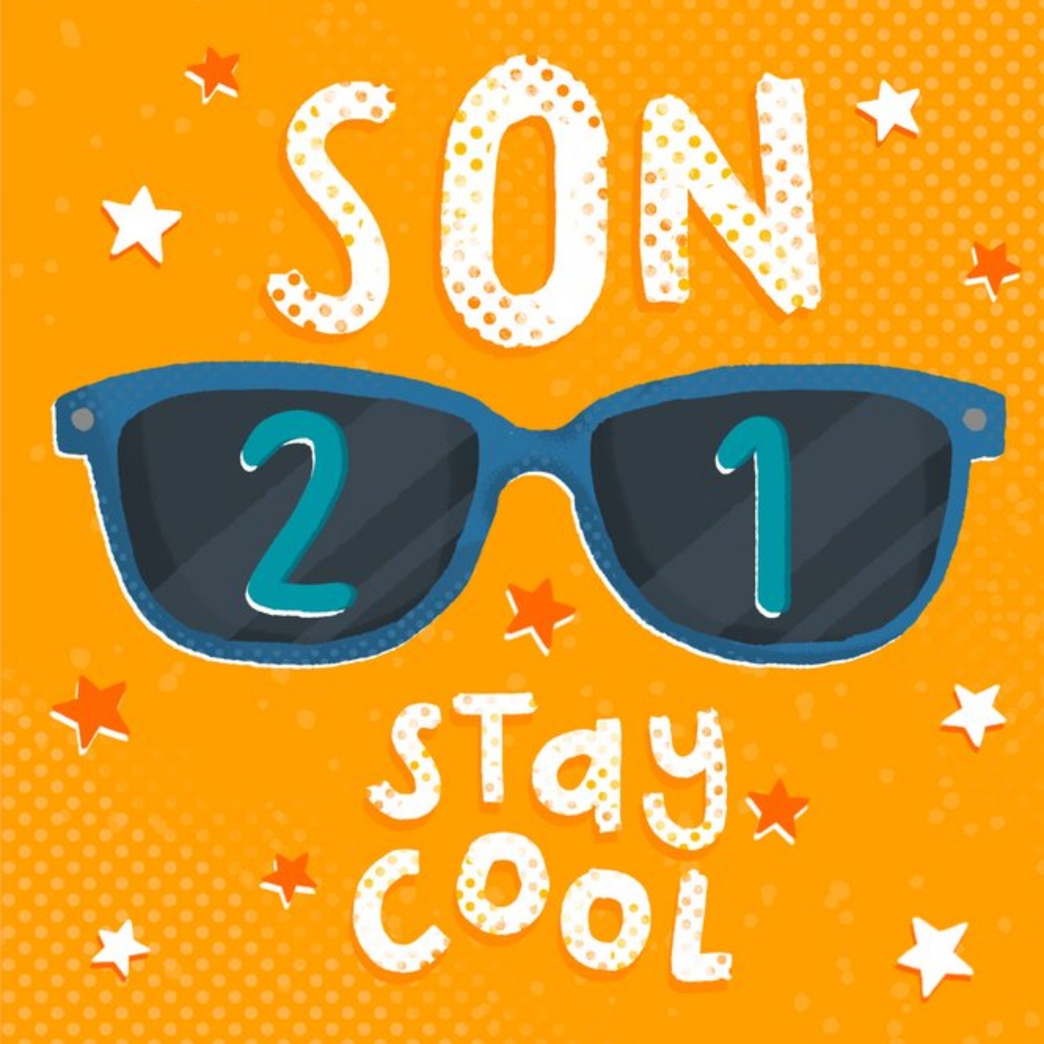 Moonpig Sunglasses Son 21 Today Birthday Card