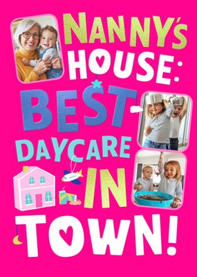 Nanny’s House Best Daycare In Town Photo Upload Mother's Day Card