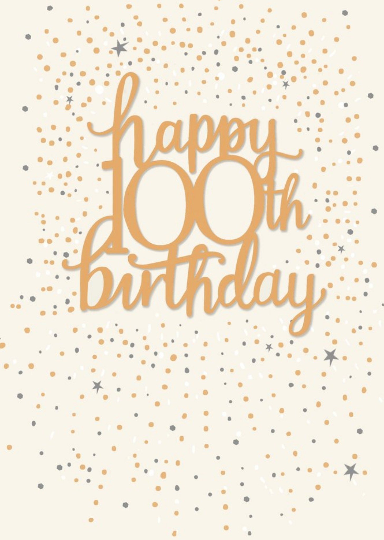 Moonpig Uk Greetings Carlton Cards Confetti 100th Century Birthday Card