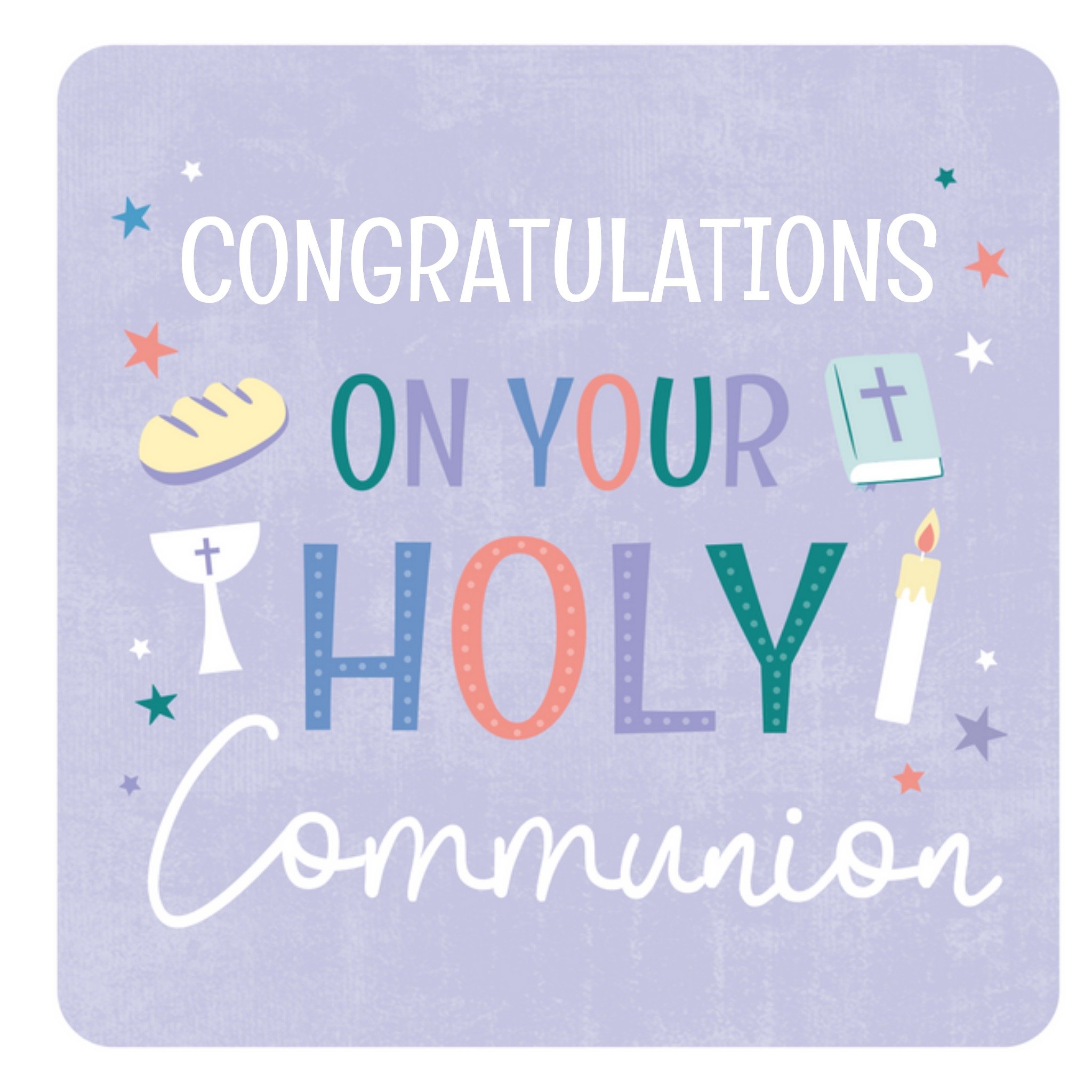 Moonpig Congratulations On Your Holy Communion Card, Large