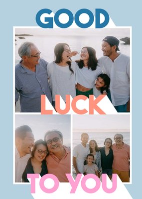 Good Luck Photo Upload Card