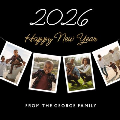 2026 Happy New Year Photo Upload Card