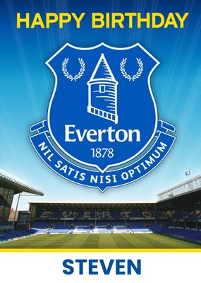 Everton Football Club Birthday card