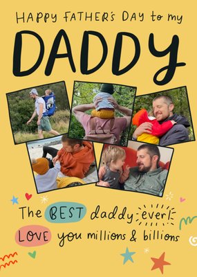 Best Daddy Ever Photo Upload Father's Day Card