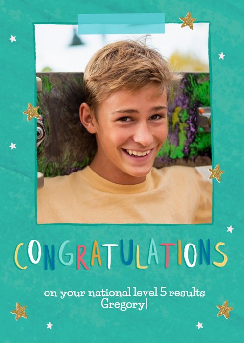 Hooray For Today Photo Upload Congratulations Card 