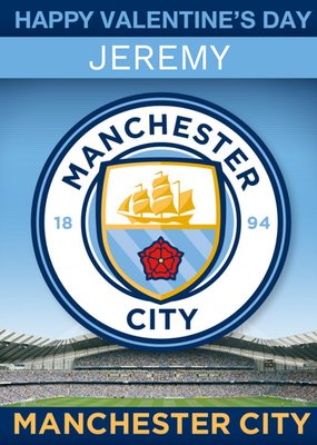 Manchester City Football Valentine's Day Card