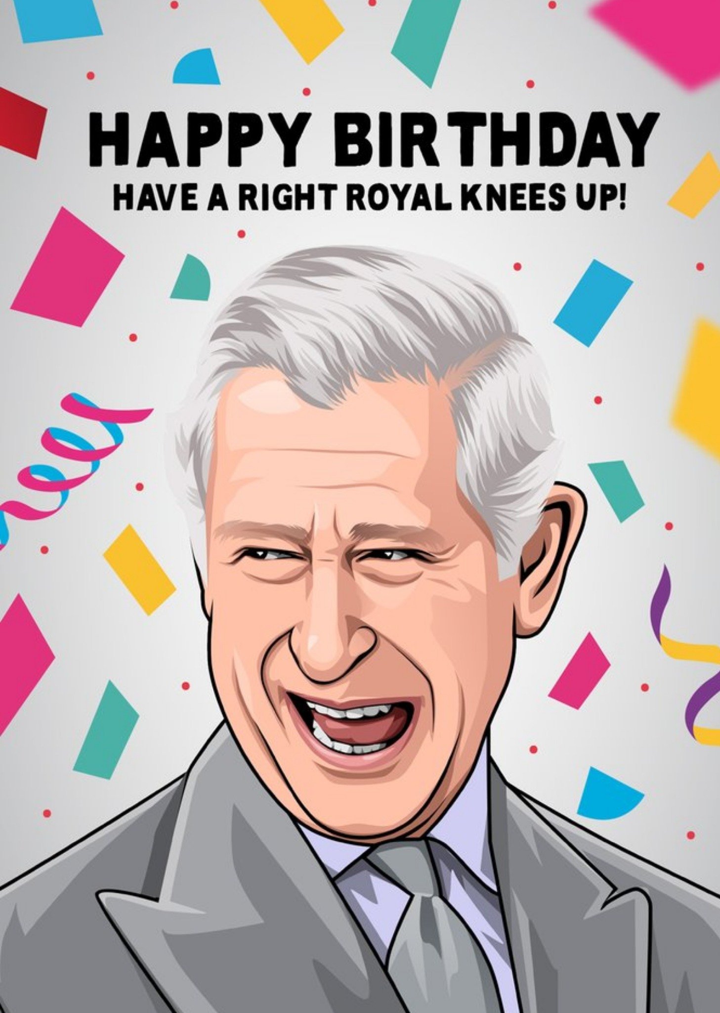 Moonpig Right Royal Knees Up Card