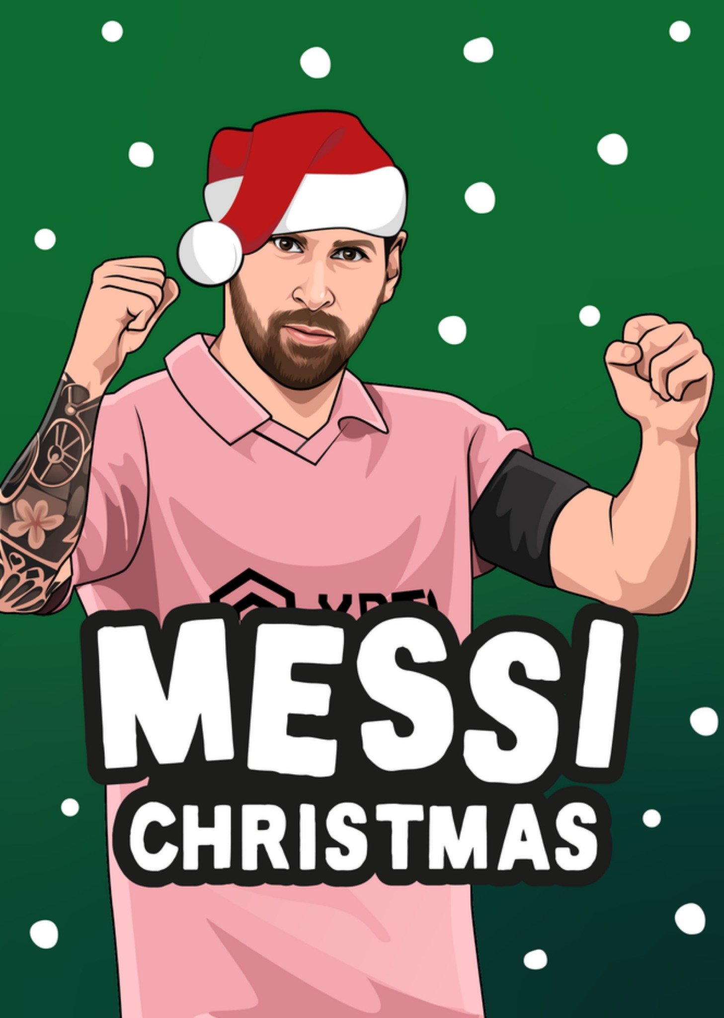 Moonpig Funny Topical Football Player Pun Merry Christmas Card