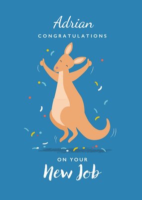 Klara Hawkins Illustrated New Job Cute Congratulations Australia Card