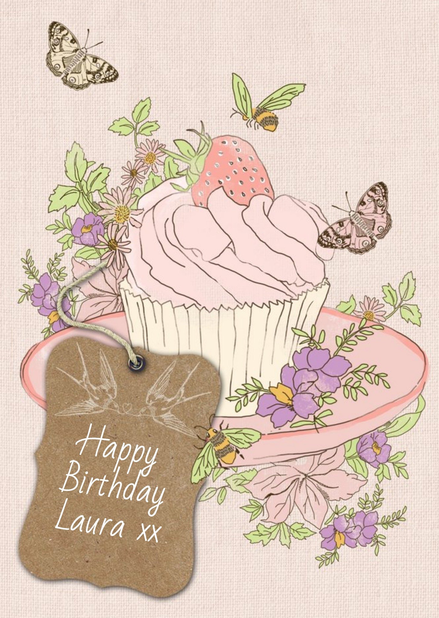 Moonpig Cupcake Birthday Card