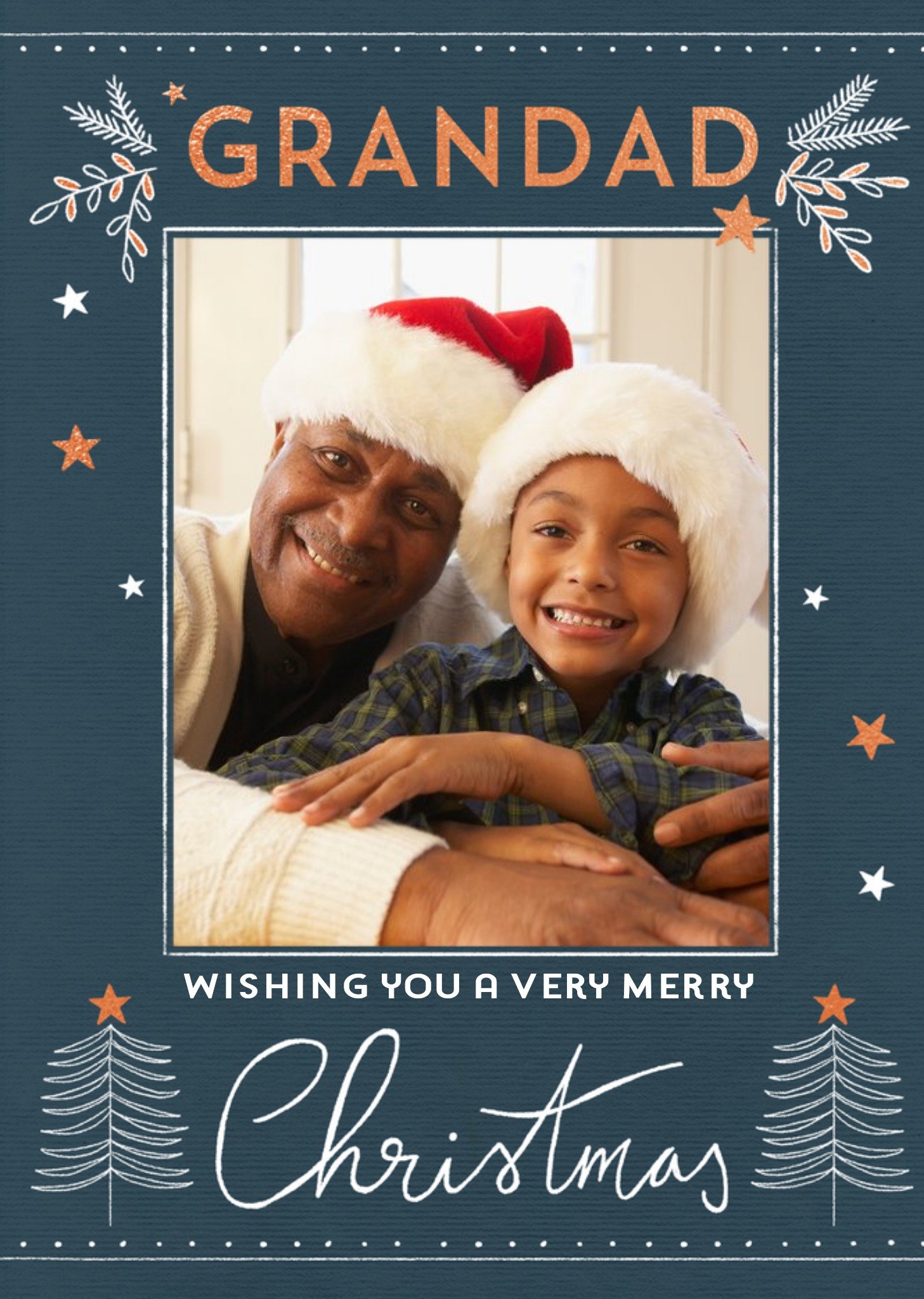 Moonpig Photo Upload Christmas Card For Grandad