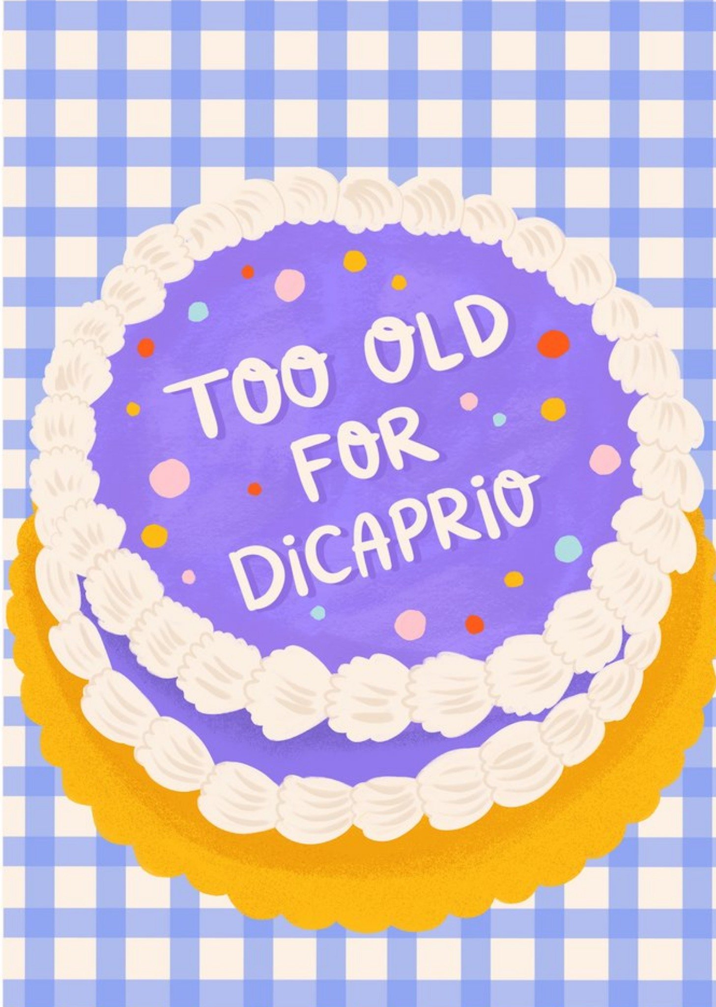 Moonpig Too Old Funny Birthday Cake Card