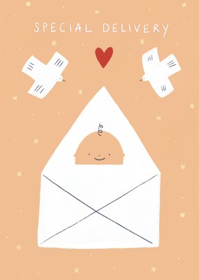 Special Delivery Envelope Illustrated New Baby Card