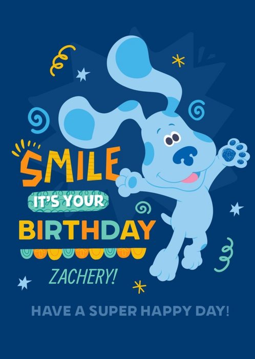 Blue's Clues Smile It's Your Birthday Card