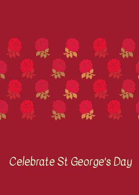 Roses Personalised St George's Day Card