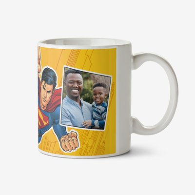 Superman My Daddy Is A Hero Photo Upload Mug