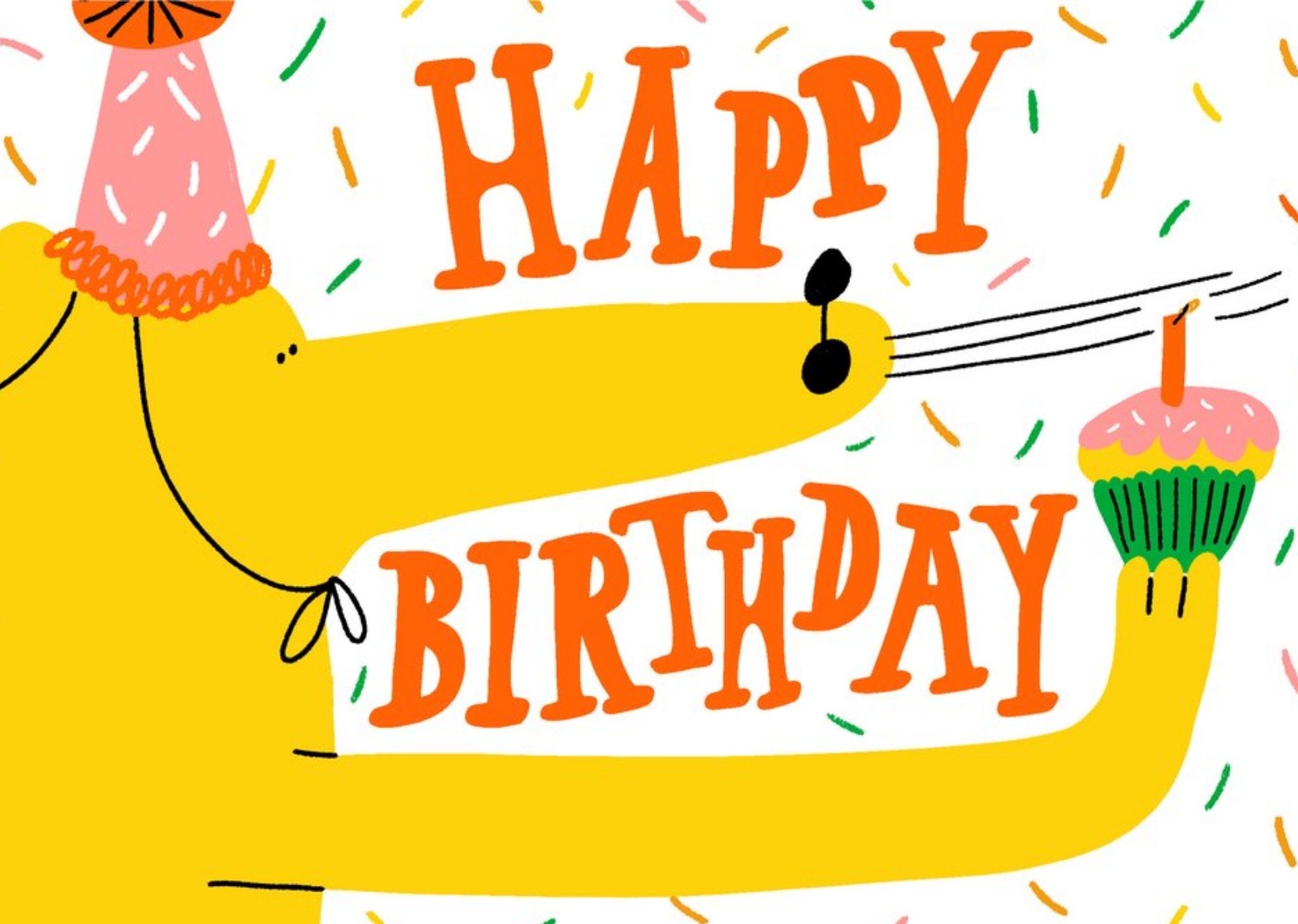 Other Florence Poppy Funny Dog Blowing Out Candle Birthday Card
