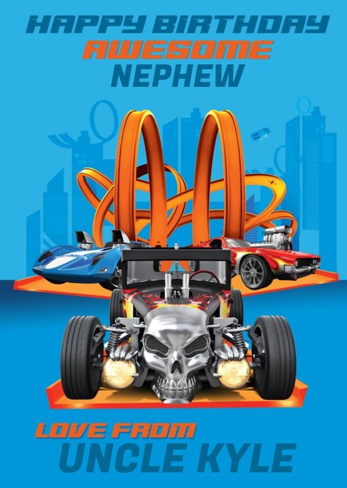 Hot Wheels Cars Awesome Nephew Birthday Card