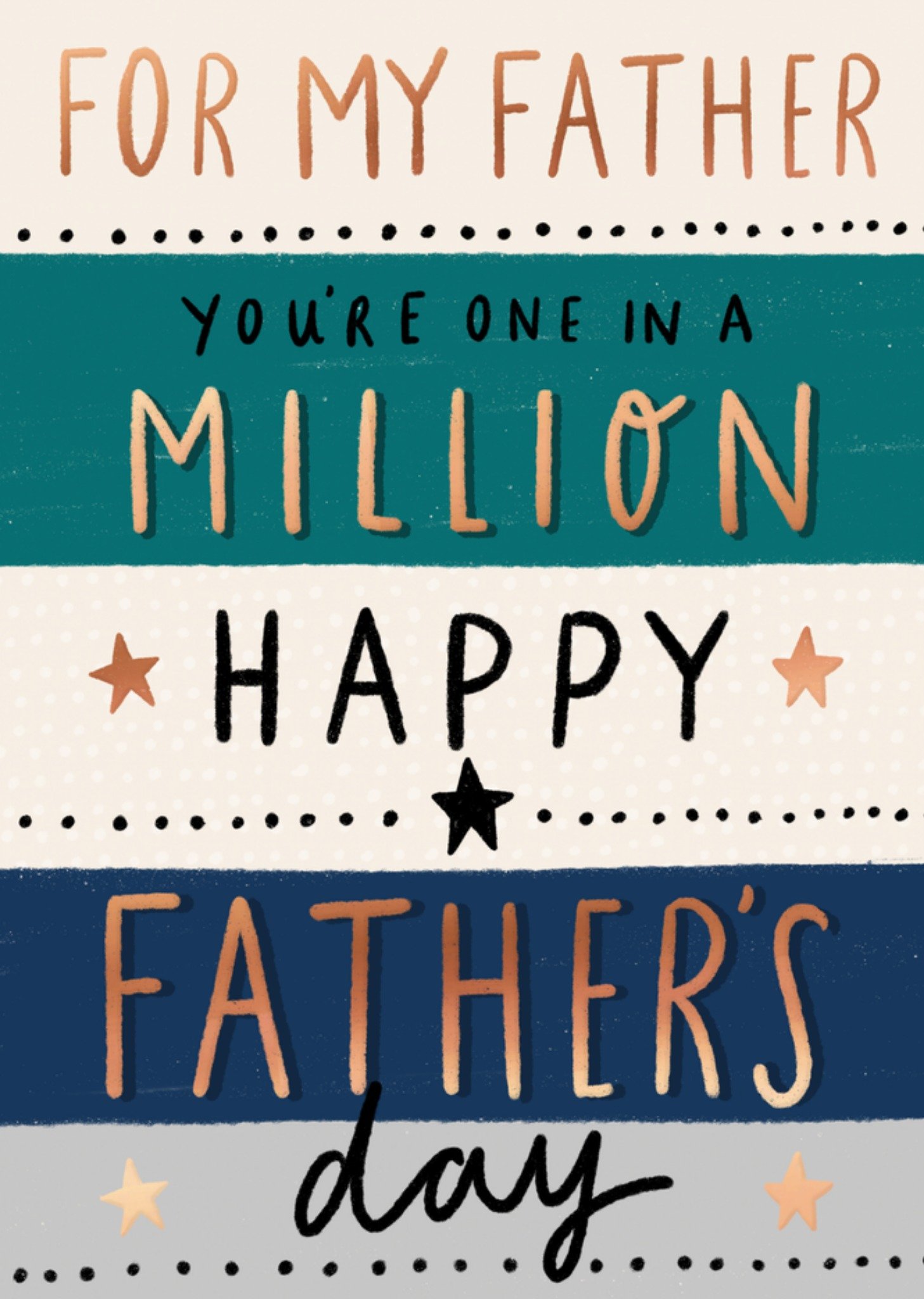 Moonpig One In A Million Father's Day Card