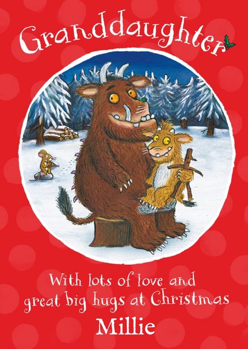 The Gruffalo's Child Granddaughter Christmas Card