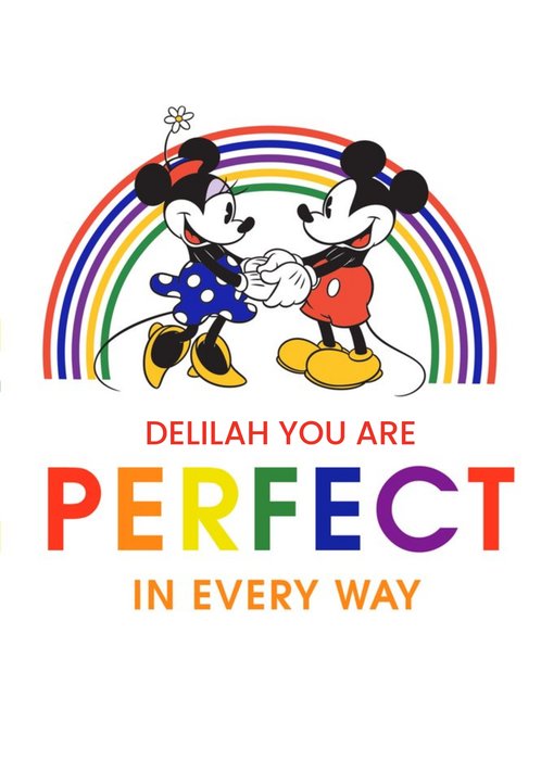 Disney Mickey Mouse Perfect In Every Way Pride Card