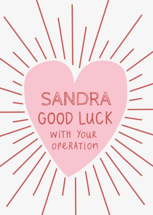 Natalie Alex Designs Adult Illustrated Heart Good Luck Card