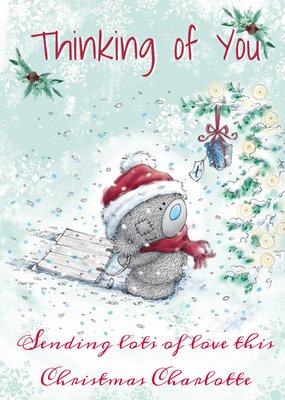 Me To You Tatty Teddy Thinking Of You Isolation Christmas Card