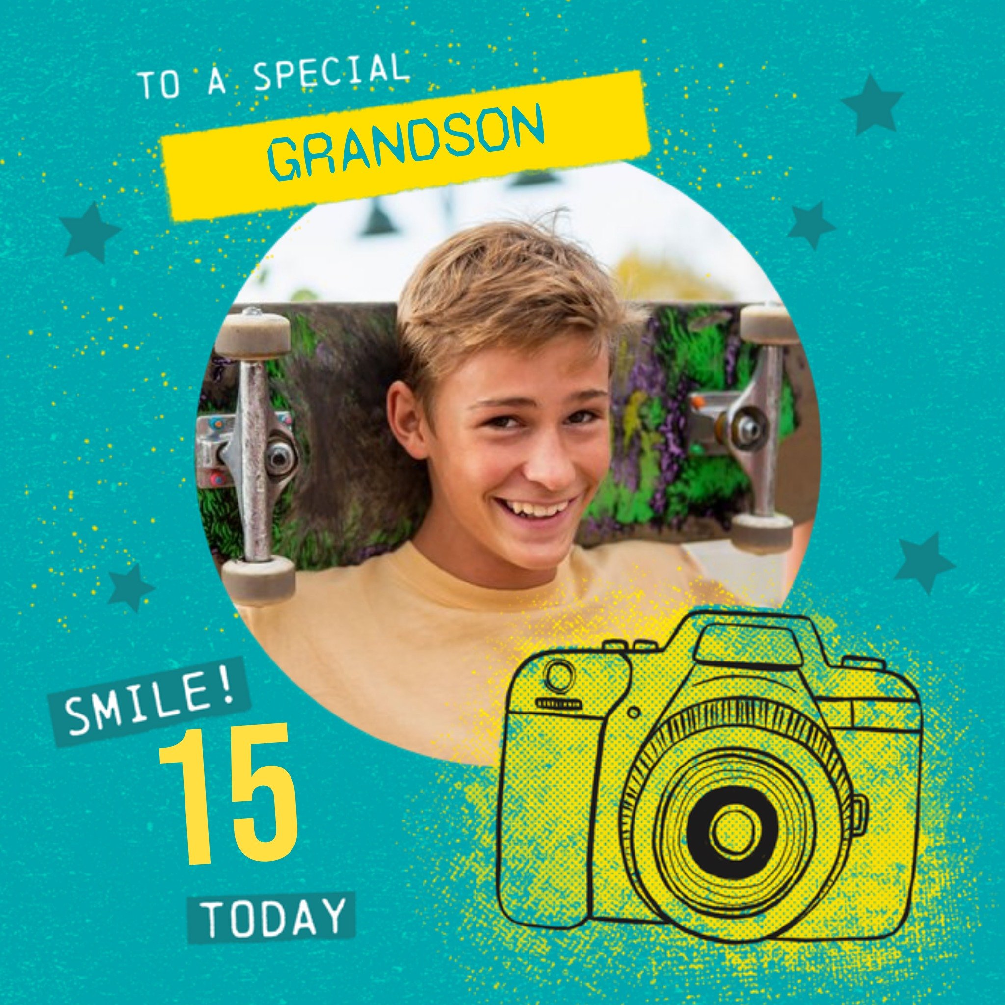 Moonpig To A Special Grandson Photo Upload Birthday Card