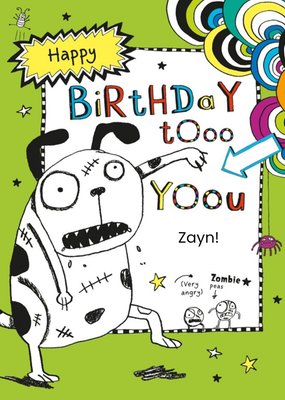 Tom Gates Zombie Dog Birthday Card