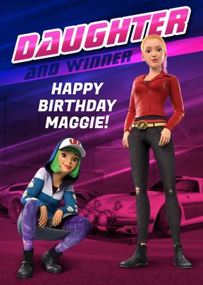 Fast And Furious Spy Racers Layla Gray Daughter Birthday Card