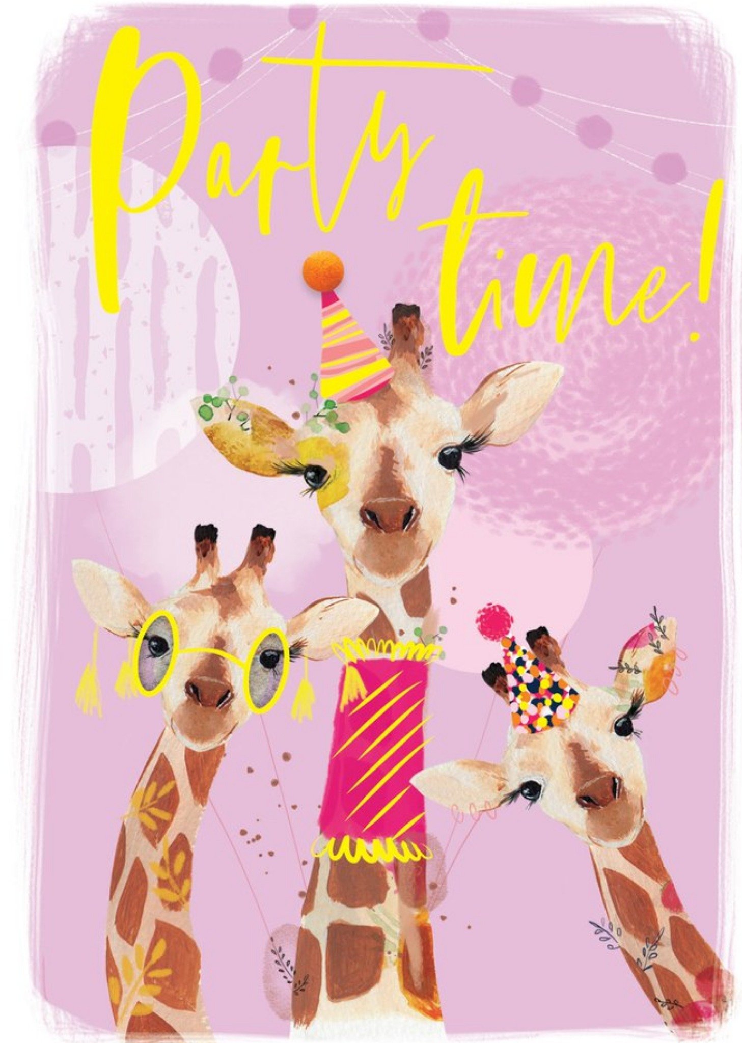 Moonpig Party Time Giraffe Card