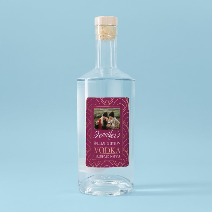 Personalised Celebrate in Style Vodka 70cl