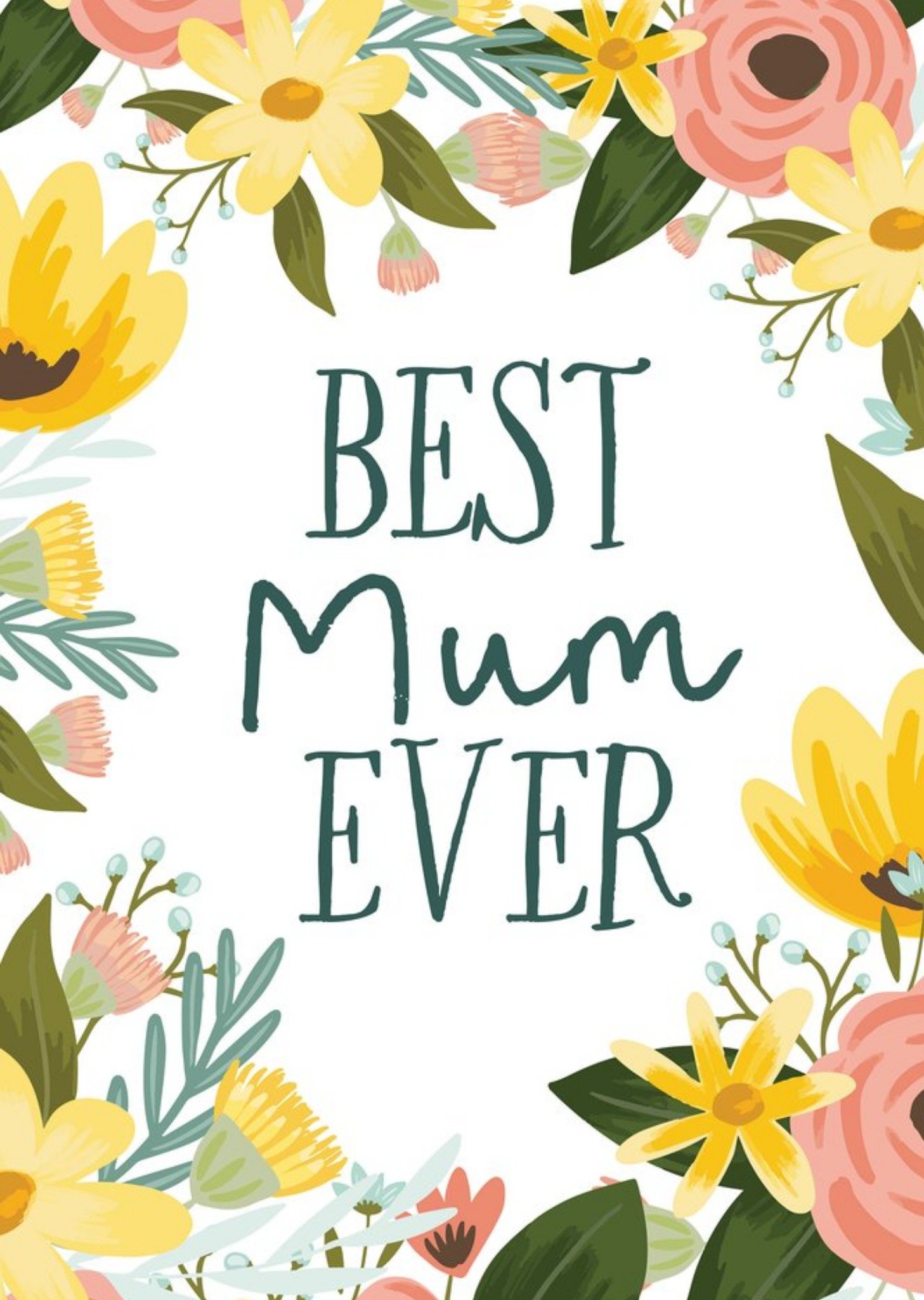 Moonpig Christie Williams Flowers Mother's Day Card