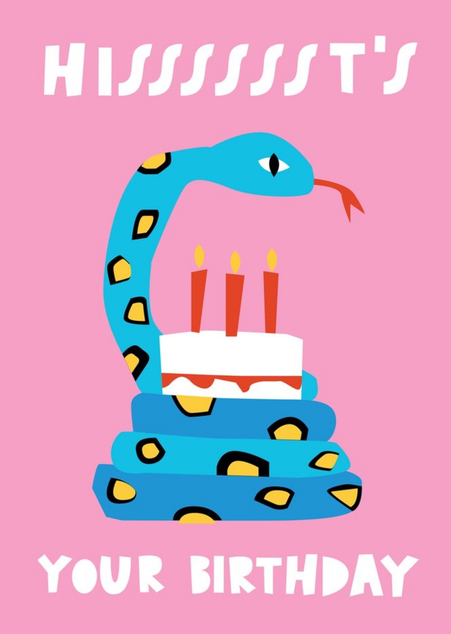 Moonpig Lucy Maggie Happy Birthday Snake Card
