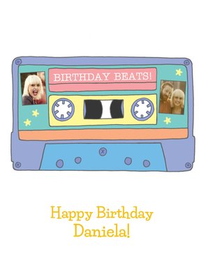 Birthday Beats Photo Upload Birthday Card