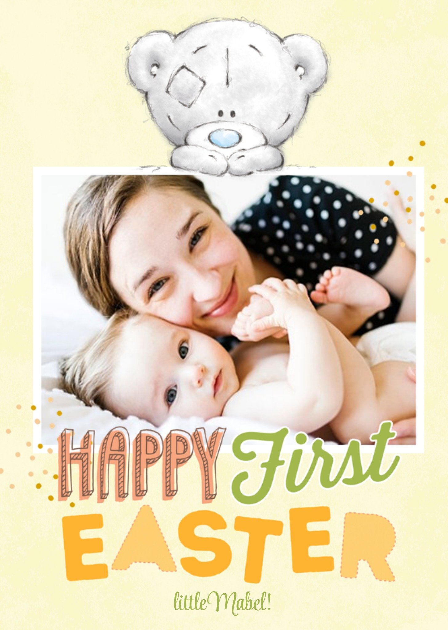 Me To You Easter Card - Photo Upload - Tiny Tatty Teddy - First Easter - Baby - Son - Daughter