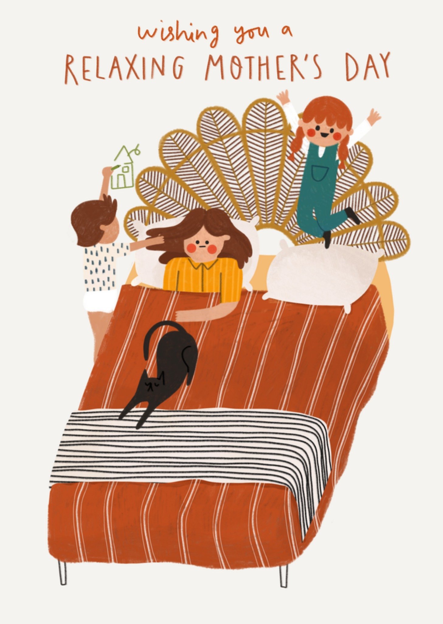 Moonpig Wishing You A Relaxing Mother's Day Illustrated Card
