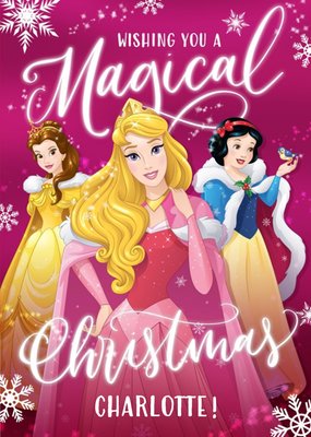 Disney Princess Magical Christmas Personalised Card