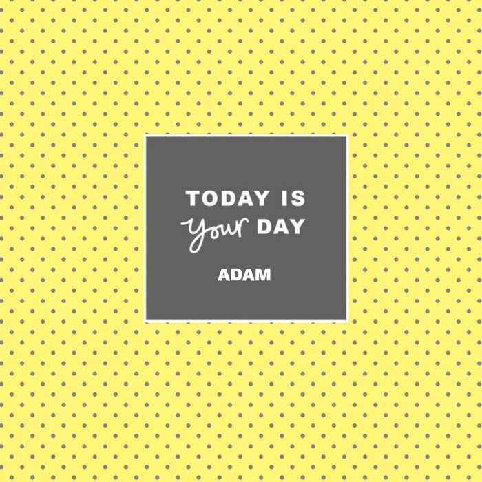 Shake It Up Today Is Your Day Personalised Card