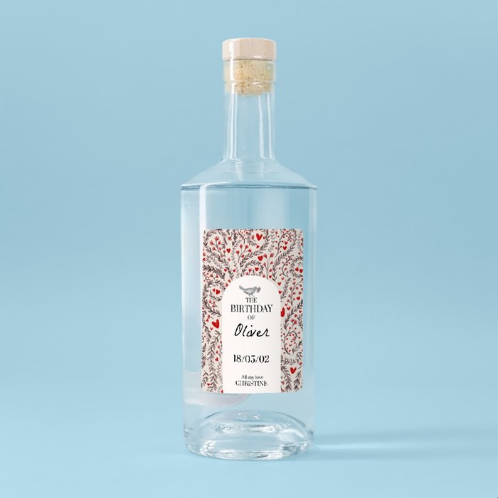 Personalised Birthday Gin  70cl