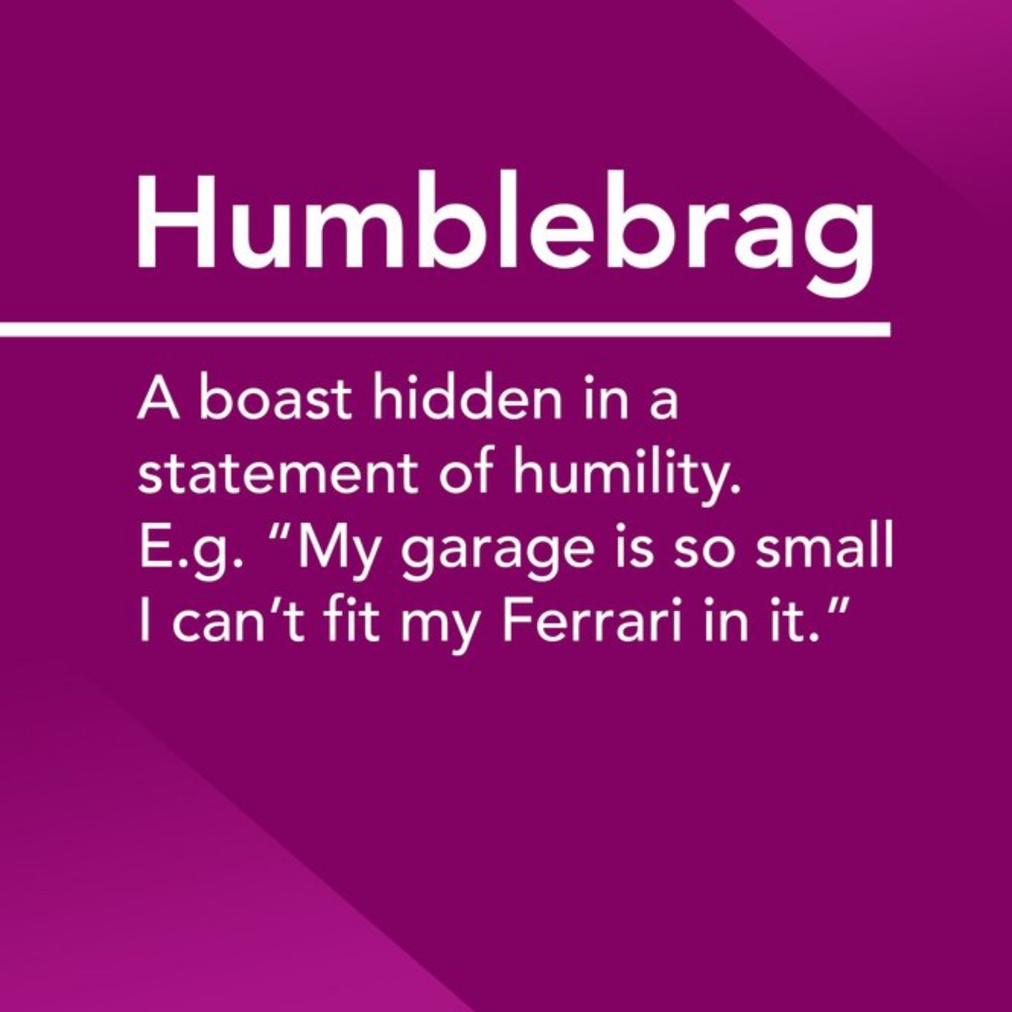 Moonpig Alternative Type Humblebrag Definition Card