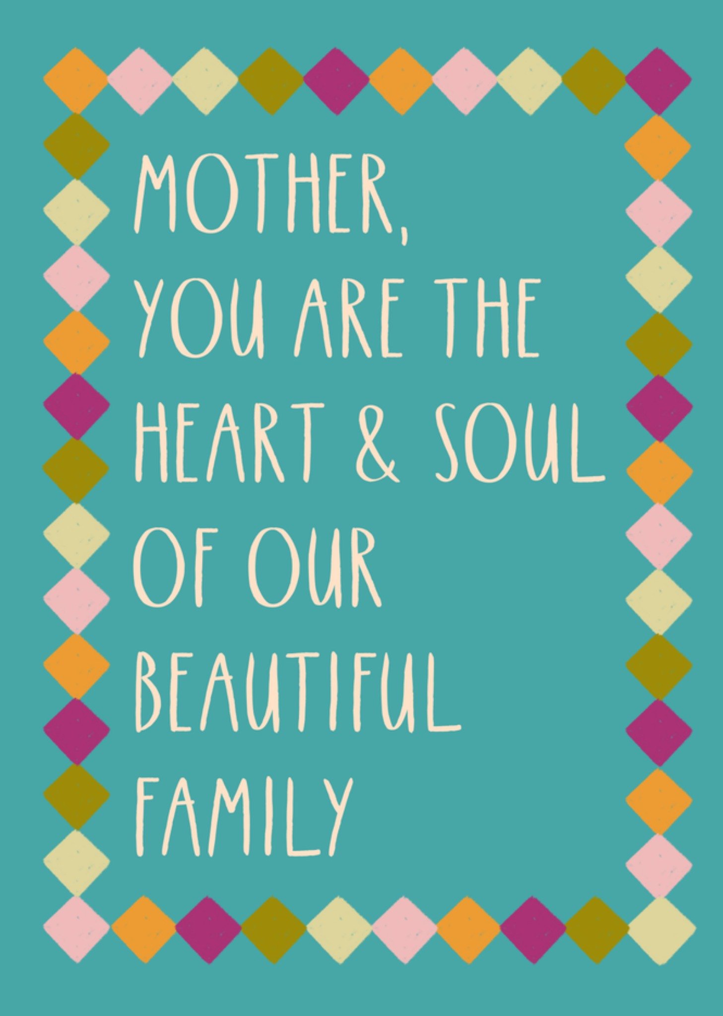 Moonpig Heart & Soul Typography Mother's Day Card