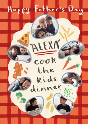 Alexa Cook The Kids Dinner Photo Upload Father's Day Card