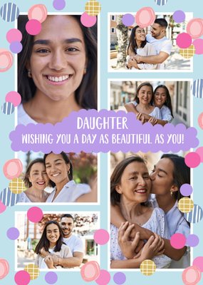 Daughter Photo Upload Birthday Card